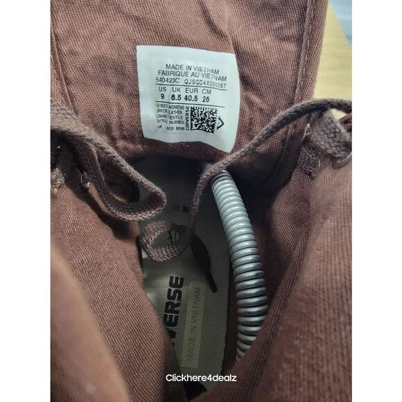 Converse All Star X Dainty Hi Top Brown Women's Size 9 Leather Calf High - Picture 5 of 5